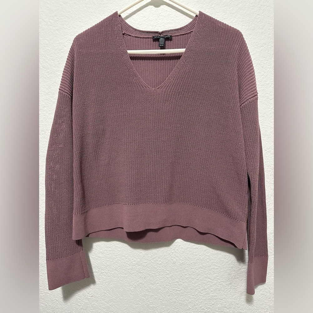 Eileen Fisher V-Neck Sweater Organic Cotton size XS